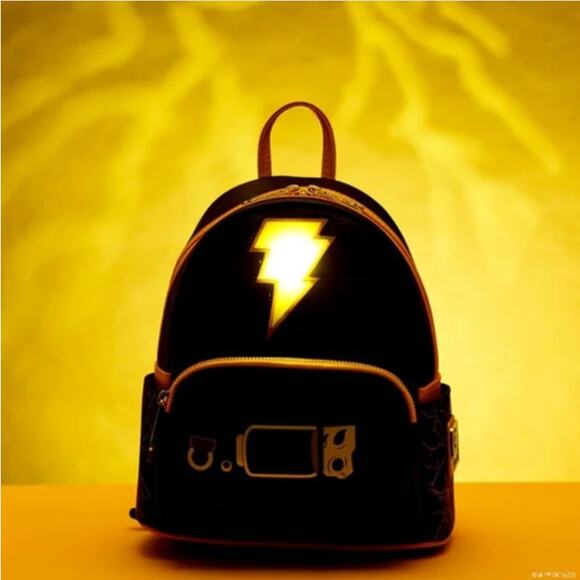 Loungefly DC Comics Black Adam Light Up Mini Backpack - Picture 7 of 11